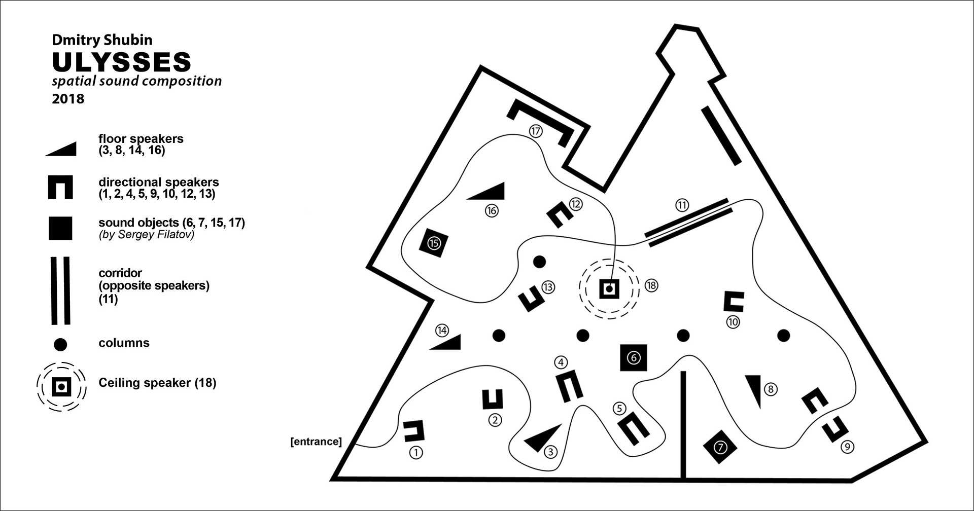 ULYSSES: 18 channel spatial sound composition